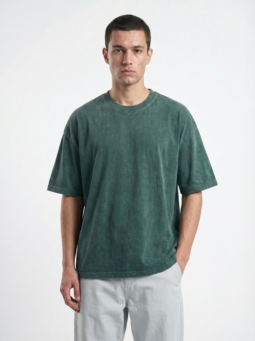 Oversize Washed Tishert Green